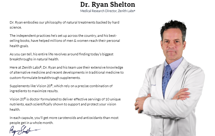 Vision 20 Dr Ryan Shelton